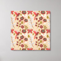Fleurs motifs florales sans soudure, oiseaux, papi