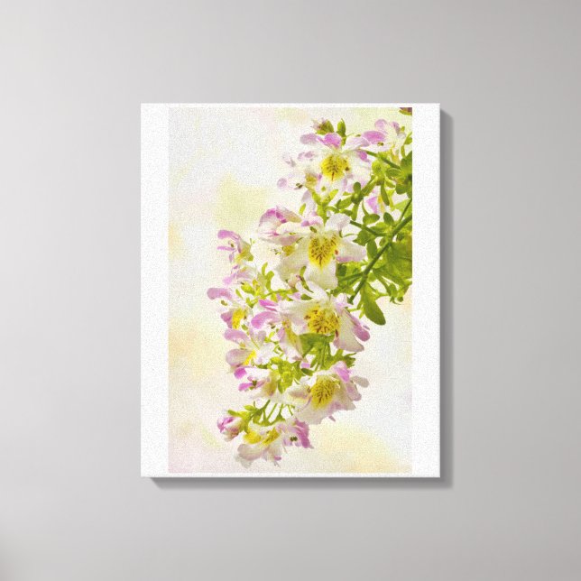 Toile Fleurs papillons (Recto)