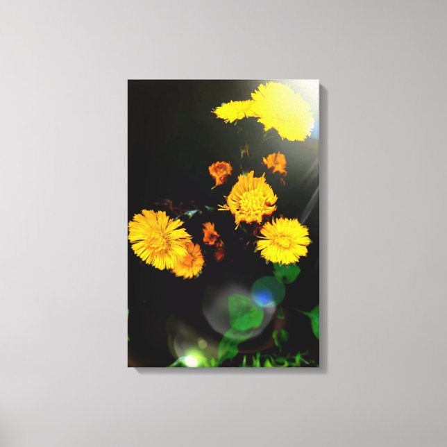 Toile Fleurs sauvages au soleil (Recto)