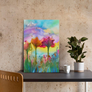 Toile Fleurs sur le terrain