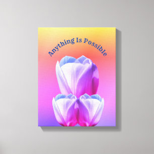 Toile Fleurs Tulip Tout Est Possible Inspiration