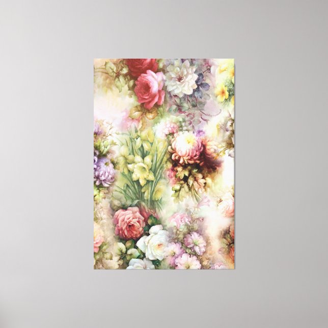 Toile Fleurs vintages (Recto)