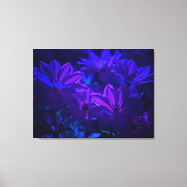 Toile Fleurs violettes (Recto)