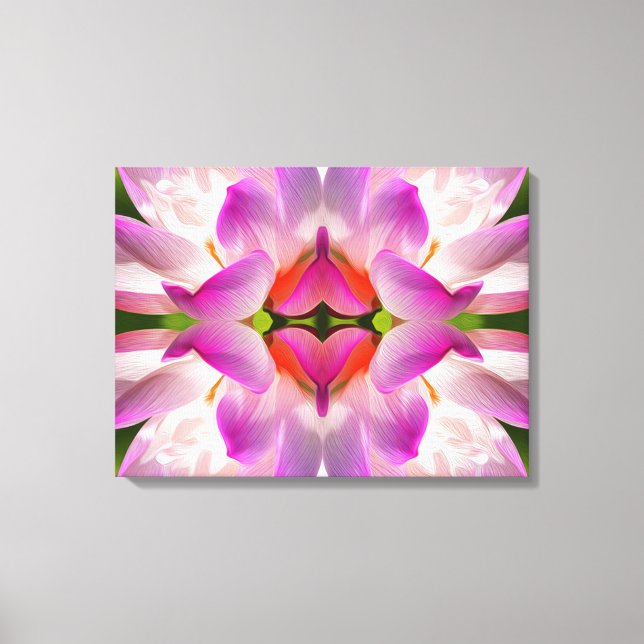 Toile FLEUVE PURPLE - Art Fractal - (Recto)