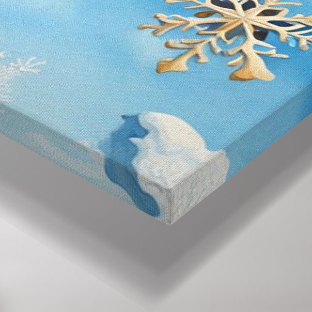 Toile Flocon de neige (Coin(Bas))