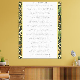 Toile Floraison Celtique