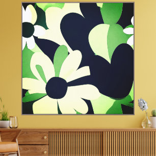 Toile Floral Abstrait minimaliste