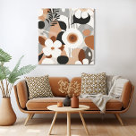 Toile Floral Retro<br><div class="desc">Retro Floral Mid Century Art Moderne Toile murale Ce magnifique art mural rétro en toile florale est parfait pour les amateurs rétro du milieu du siècle moderne. Il s'agit d'une toile florale rétro est disponible dans de nombreuses formes et tailles différentes. Vous pouvez sélectionner votre forme et votre taille en...</div>