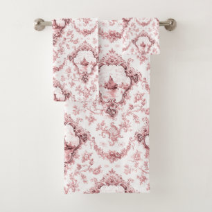Toile florale gravée avec moulin à vent et batea