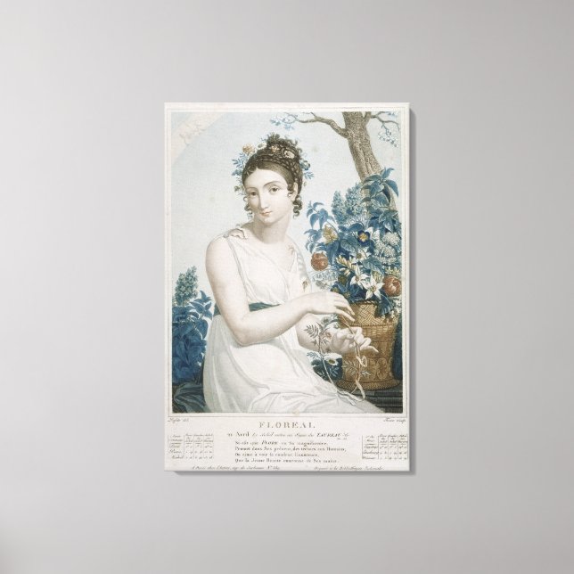 Toile Floreal, huitième mois du Républicain (Recto)