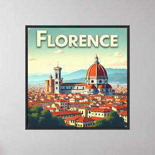 Toile Florence Italie Vintage voyage