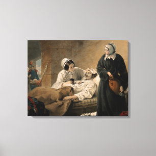 Toile Florence Nightingale. Lithographie colorée