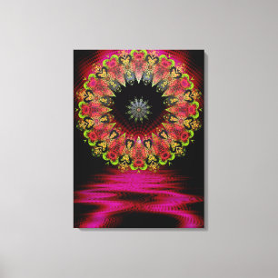 Toile Floretiana Psychedelic Love Art Enveloppé Canvas