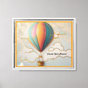 Toile "Flottant au-dessus de la Terre"