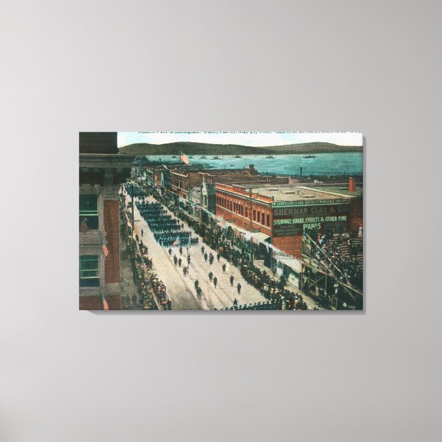 Toile Flotte de l'Atlantique de la marine américaine dan (Recto)