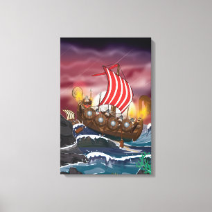 Toile Flotte d'invasion Viking