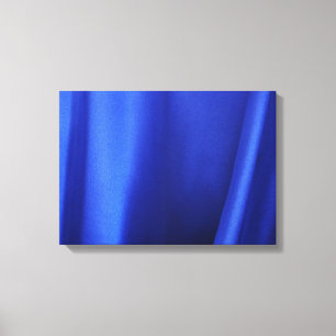 Toile Flow Blue Silk Fabric Abstrait