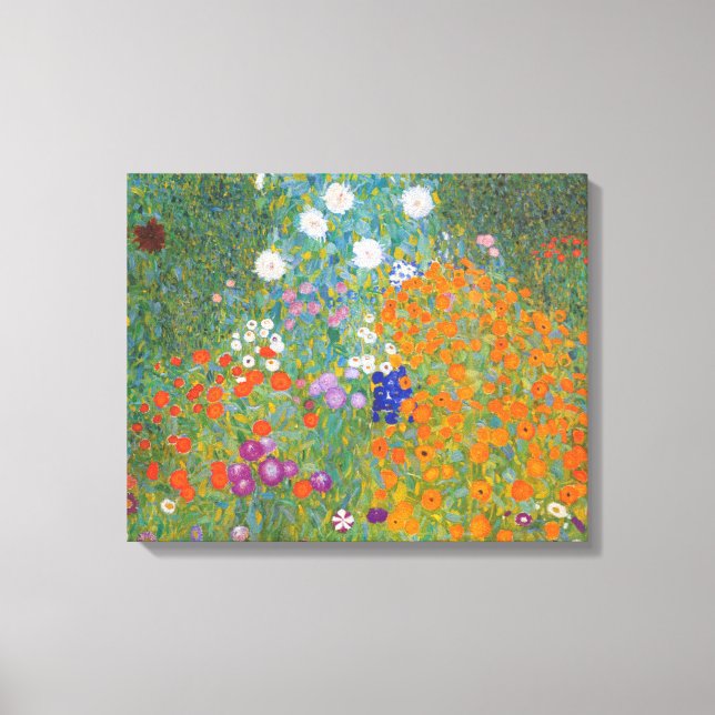 Toile Flower Garden by Gustav Klimt (Recto)