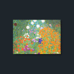 Toile Flower Garden by Gustav Klimt<br><div class="desc">Beautiful colorful painting of a flower garden by Gustav Klimt. Amazing variations of colors and beautiful flowers fit beautiful on many sorts of wonderful products and venft ideas.</div>
