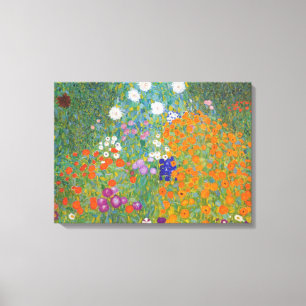 Toile Flower Garden by Gustav Klimt