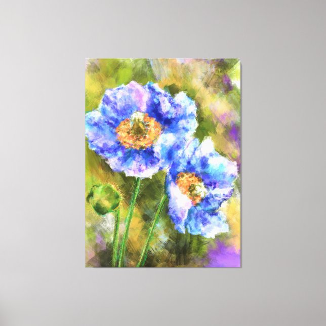 Toile Flowering Spring Flowers Abstract (Recto)