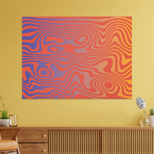 Toile Flux de rêve l Motif abstrait tripant - N° 01