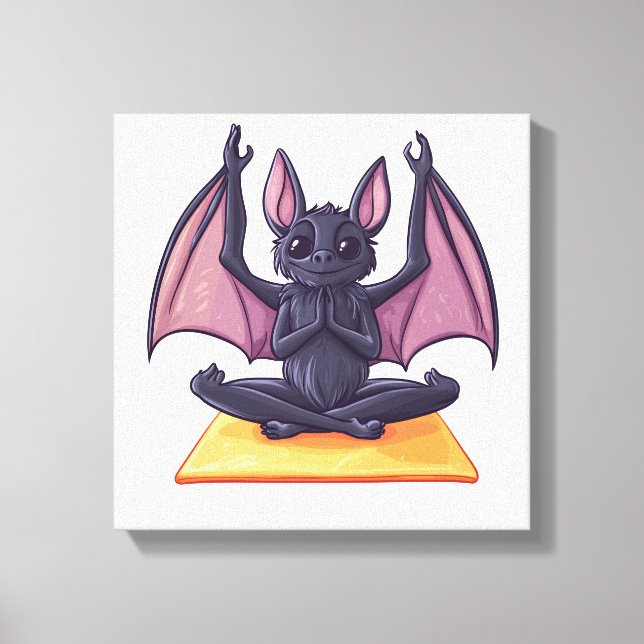 Toile Flux de Yoga Chauve-Souris (Recto)