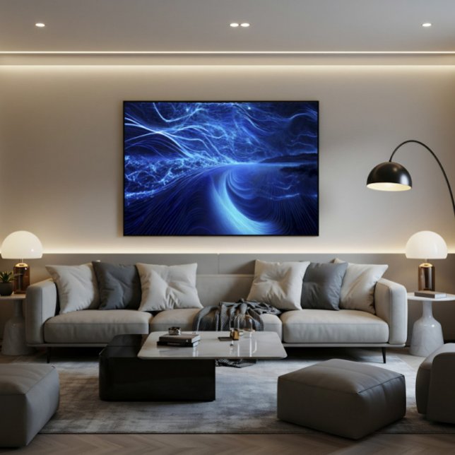 Toile Flux d'énergie bleue (Créateur téléchargé)