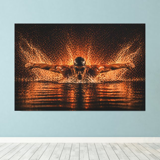 Toile Flux Ininterrompu – Pleine Puissance Papillon (Insitu (Plancher de Bois))