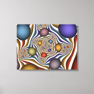 Toile Flying Up Colorful Moderne Art Fractal Abstrait