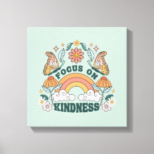 Toile Focus sur la gentillesse graphique Super