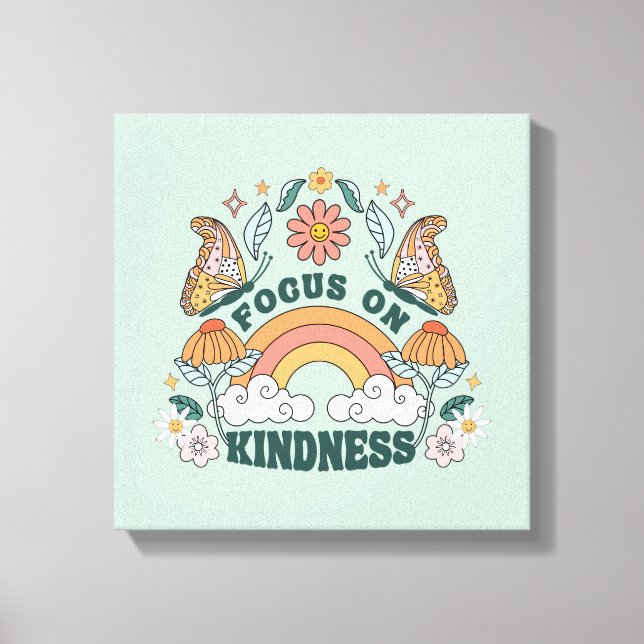 Toile Focus sur la gentillesse graphique Super (Recto)