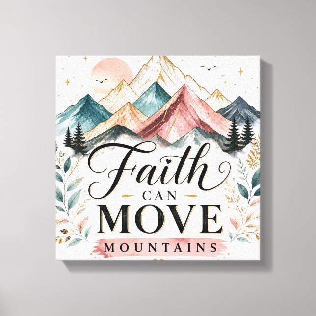 Toile Foi Qui Déplace Les Montagnes (Recto)