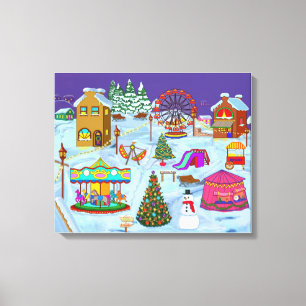 Toile Foire de Noël