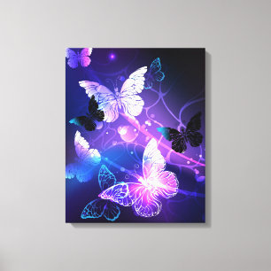 Toile Fond avec papillons de nuit