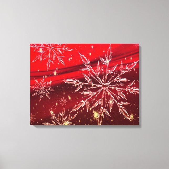 Toile Fond de Noël rouge (Recto)