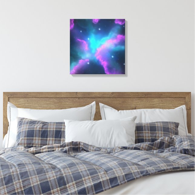 Toile Fond de nuage de nébuleuse coloré (Insitu(Chambre))