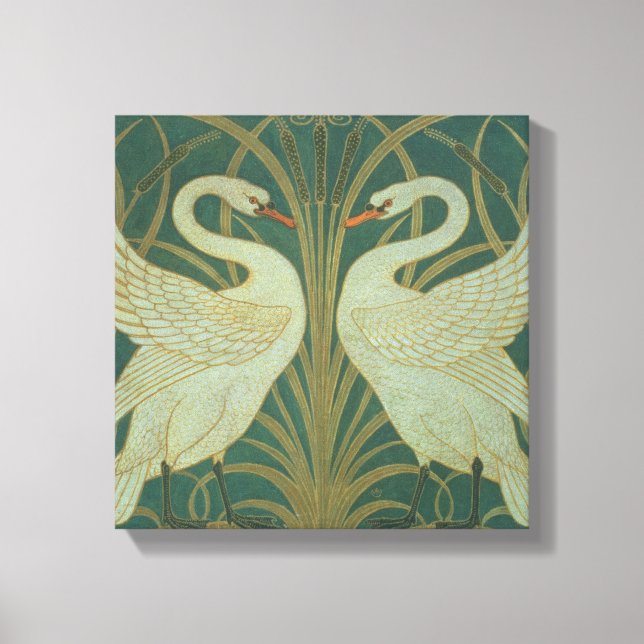 Toile Fond d'écran pour panneau "Swan, Rush & Iris" (Recto)