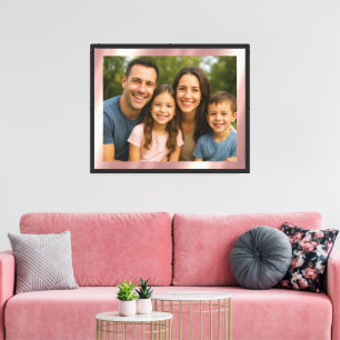 Toile Fond Rose Gold Glamour pour votre photo