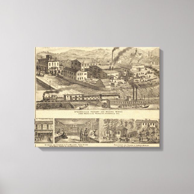 Toile Fonderie et machines de Steubenville (Recto)