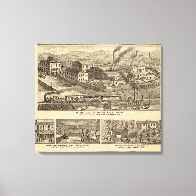 Toile Fonderie et machines de Steubenville (Recto)