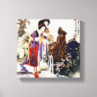 Toile Fontaine de dragon 12 po x 12 po, 1,5 po, simple