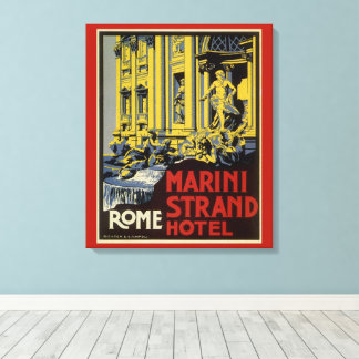 Toile Fontaine de Trevi vintage, Hôtel Marini Strand, Ro