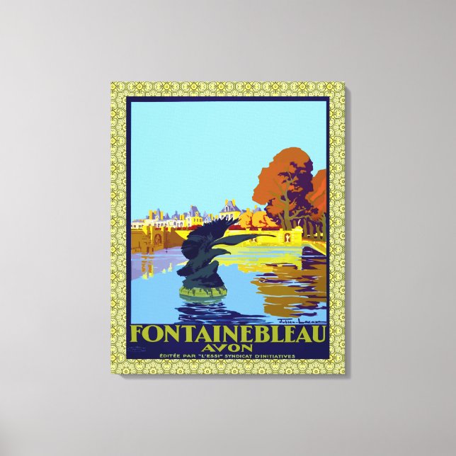 Toile Fontainebleau Avon France Poster Français (Recto)