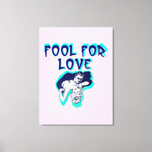 Toile Fool For Love Romance couple amoureux art rétro