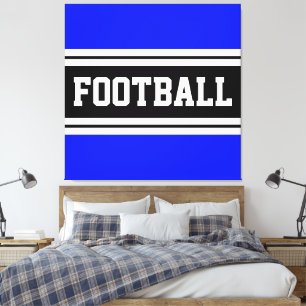 Toile FOOTBALL Bleu Bleu Bleu Noir Bleu Bleu Bleu Bleu B