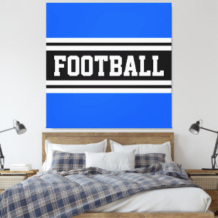 Toile FOOTBALL Bleu Bleu Bleu Noir Bleu Bleu Bleu Bleu B