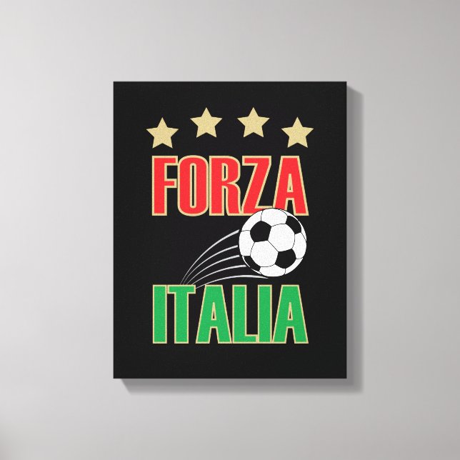 Toile Football Italie Forza (Recto)