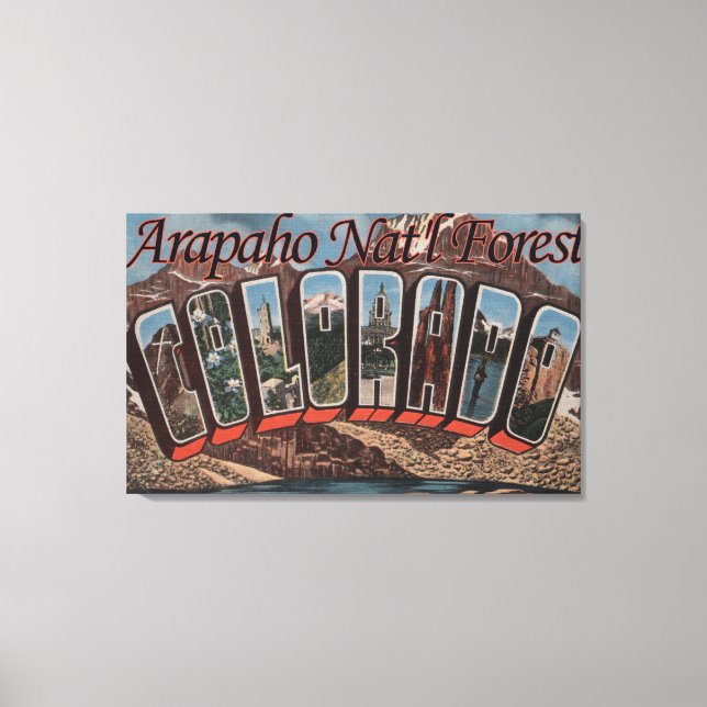Toile Forêt Arapaho Nat'l, Colorado (Recto)