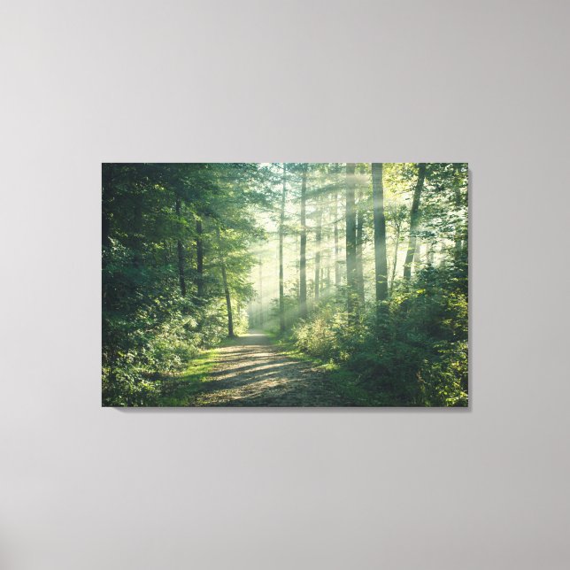 Toile Forêt | Chemin forestier Hambourg Allemagne (Recto)